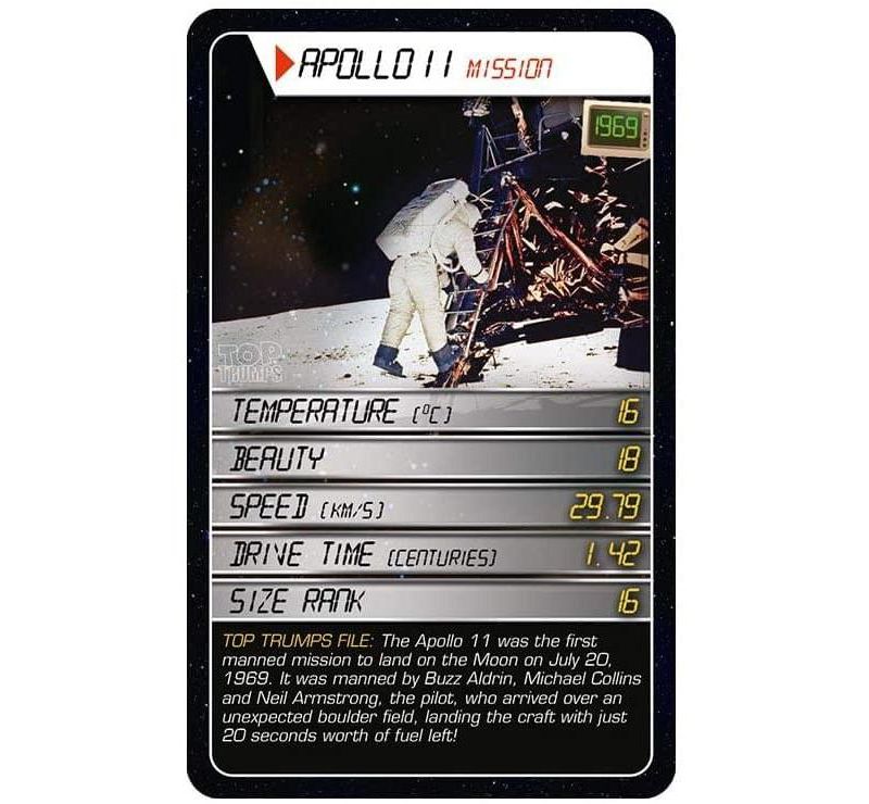 Top Trumps Space Top Trumps Card Game