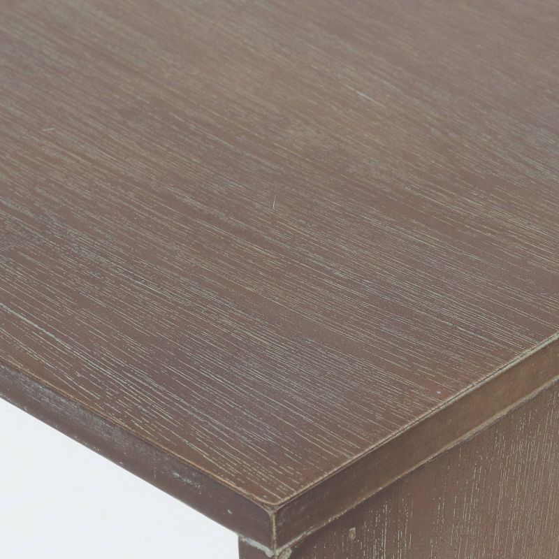 Melvin Mid Century Modern Storage Accent Table Driftwood - Décor Therapy