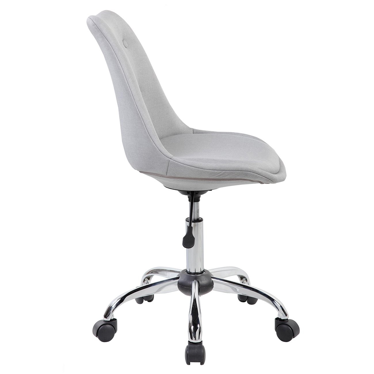 Techni Mobili Armless Desk Chair in Gray
