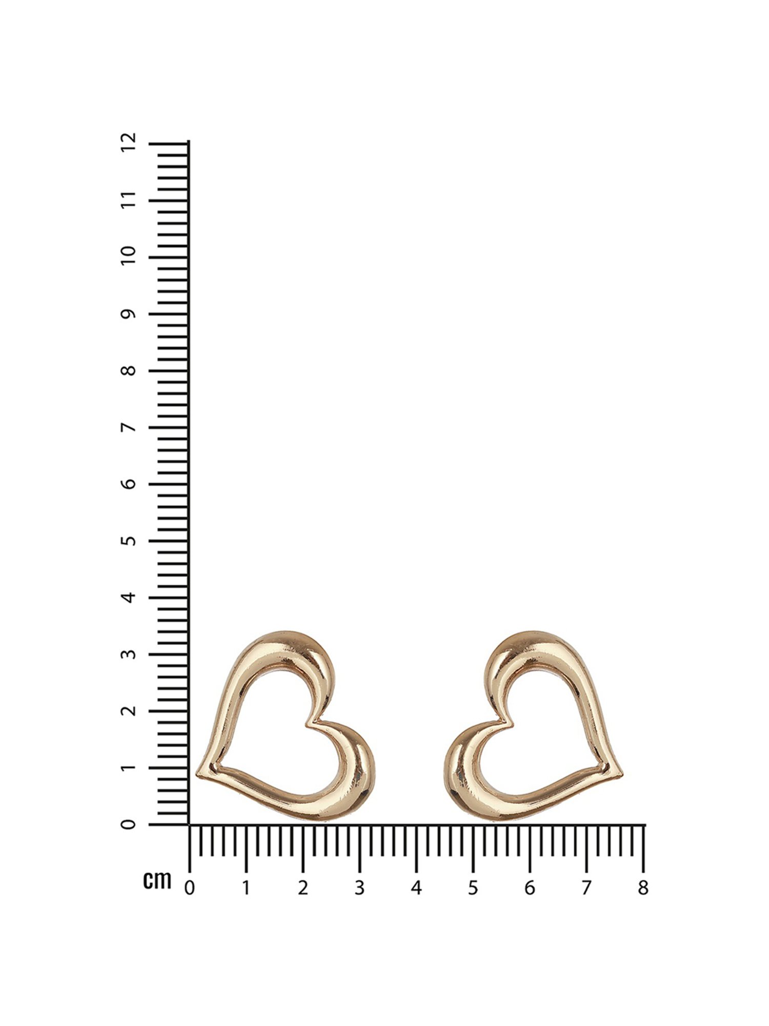 Aatmana Gold-Plated Heart Shaped Stud Earrings