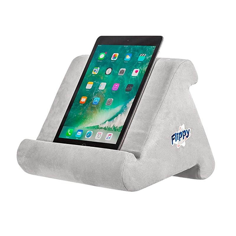 MultiAngle Soft Pillow Lap Stand for iPads Tablets eReaders Smartphones Books amp Magazines Grey