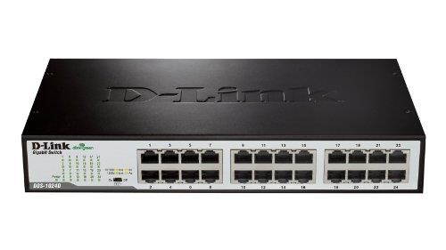 D-Link DGS-1024D 24-Port 101001000 Unmanaged Rackmountable Desktop Switch