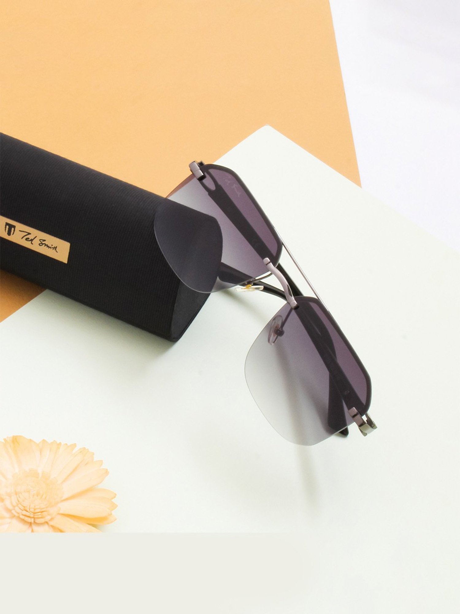 Ted Smith Green Aviator UV Protection Unisex Sunglasses