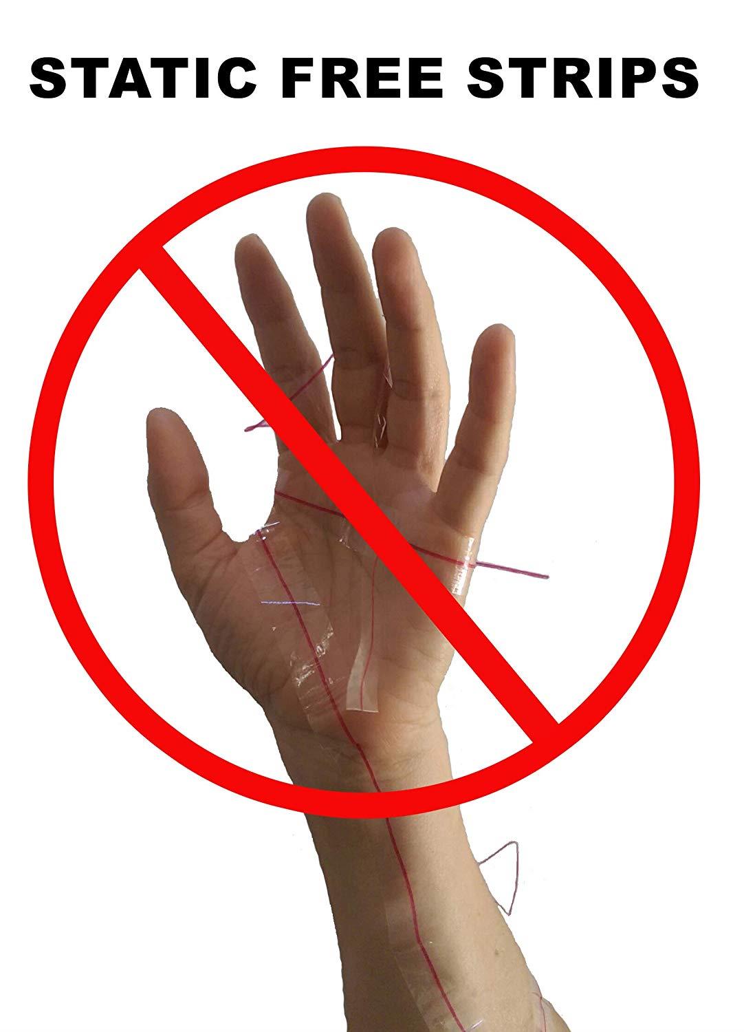 11" x 14" - 200 Count Clear Ultra Strong Self Seal 2 Mil Poly Bags with Suffocation Warning. Static Free Strip (Multiple Sizes Available)