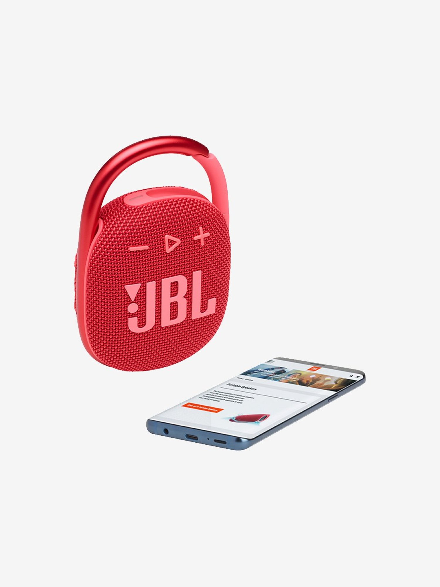 JBL Clip 4 Ultra-Portable IP67 Water & Dustproof Bluetooth Speaker (Red)