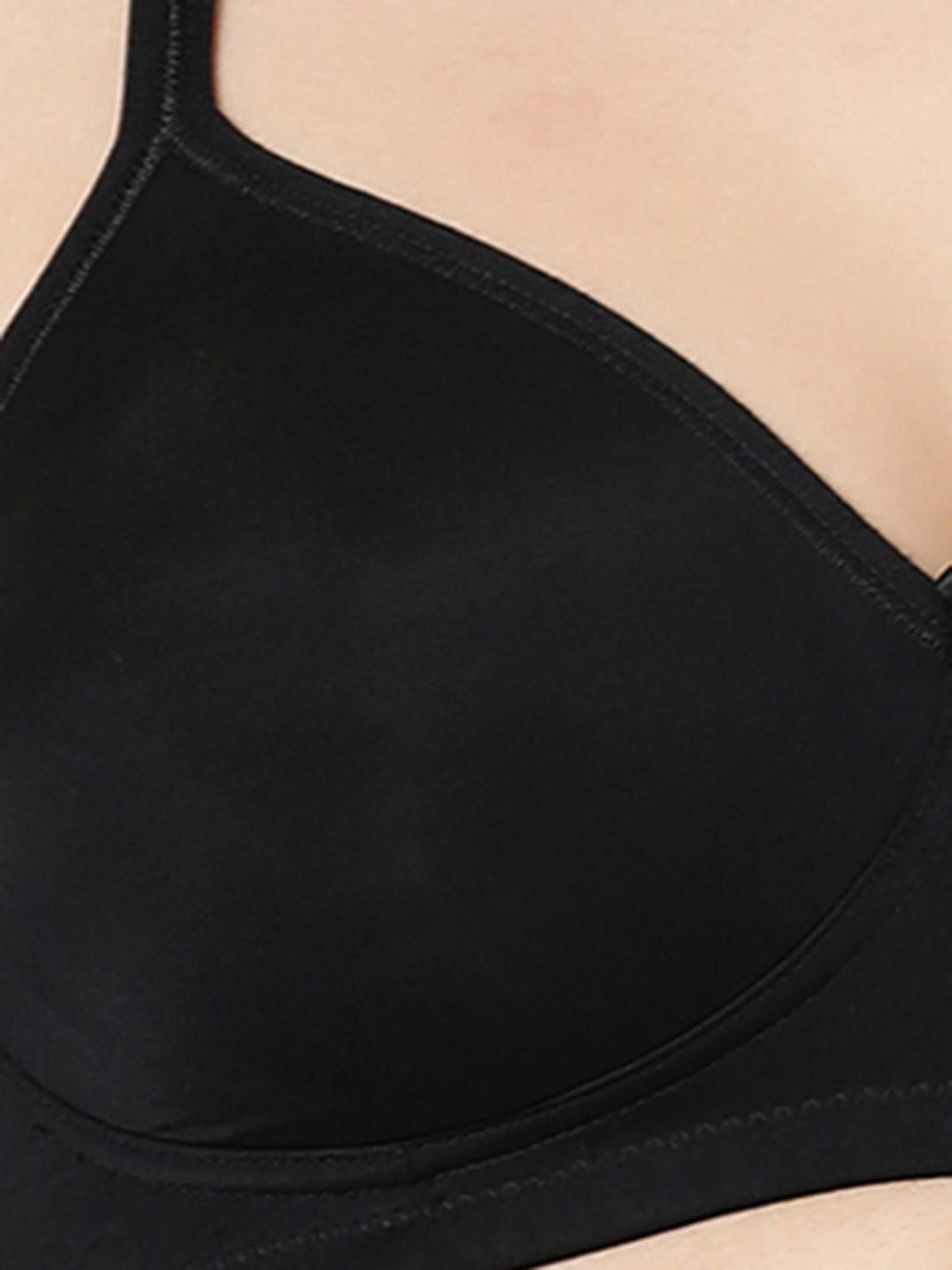 BLOSSOM Black Medium Coverage Everyday Bra