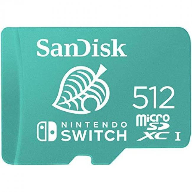SanDisk 512GB UHS-I Class 10 U3 microSDXC Memory Card for Nintendo Switch