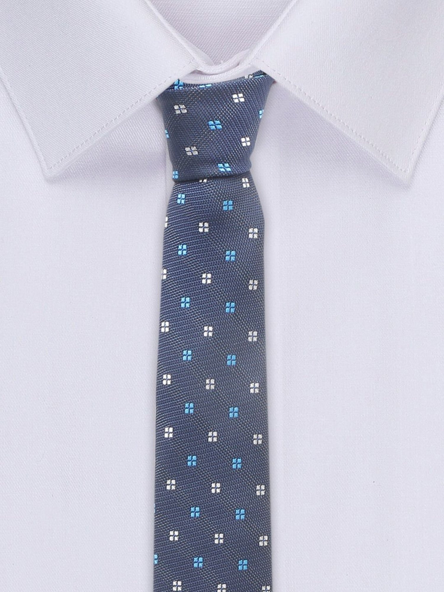 Louis Stitch Blue Embroidered Necktie Gift Set - Set of 5