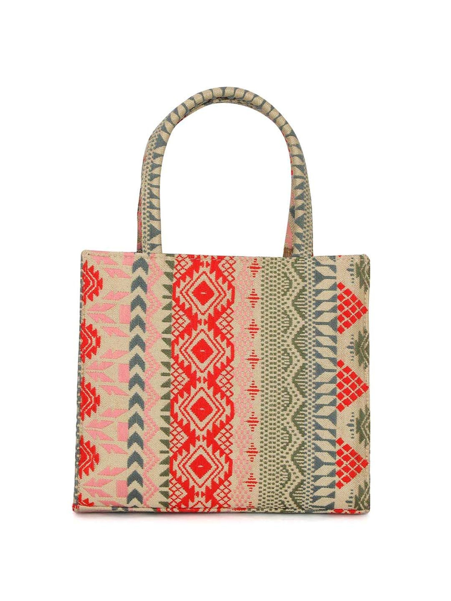NR by Nidhi Rathi Multicolor Textured Medium Handbag
