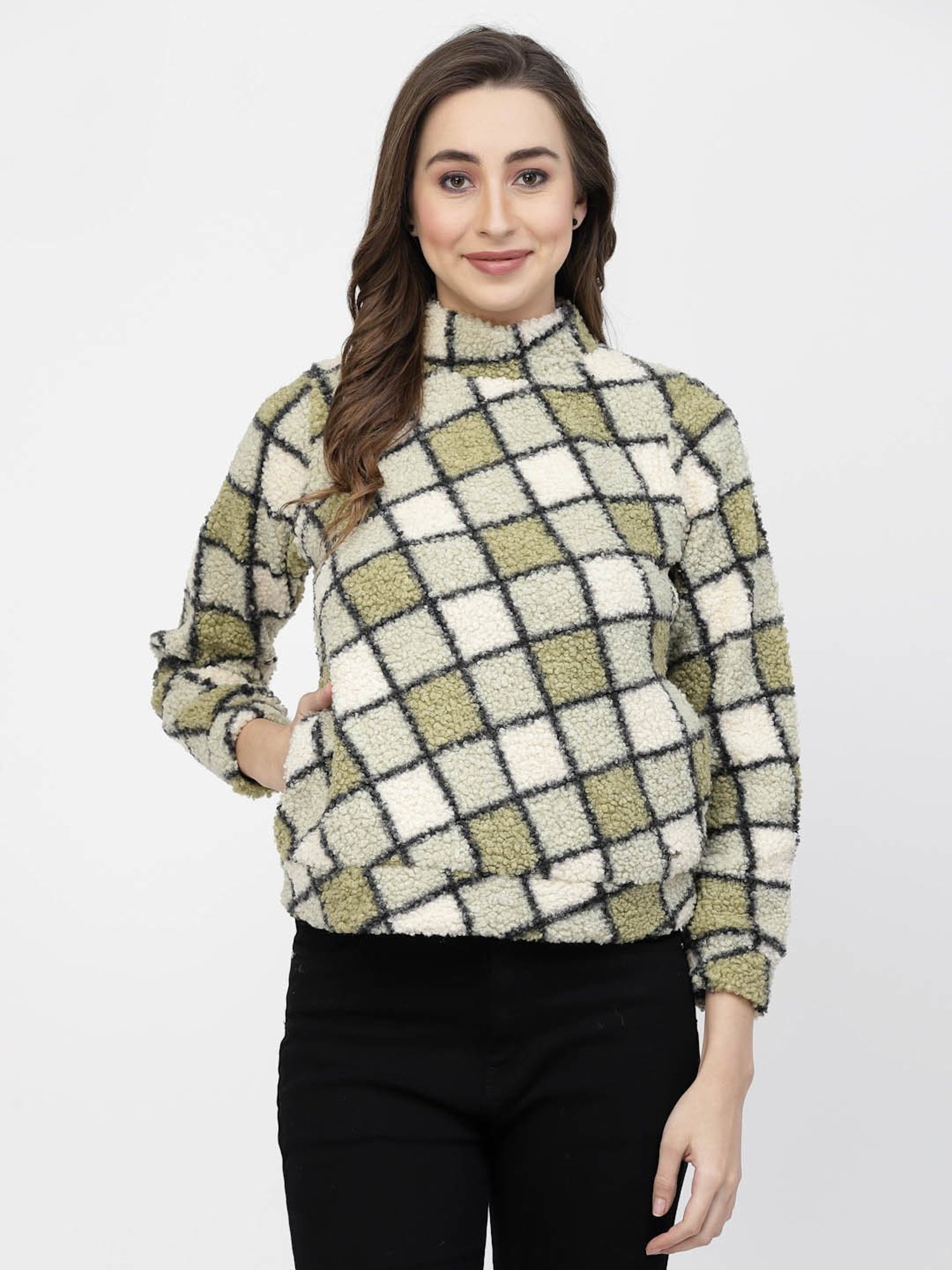 Juelle Multicolor Check Pullover