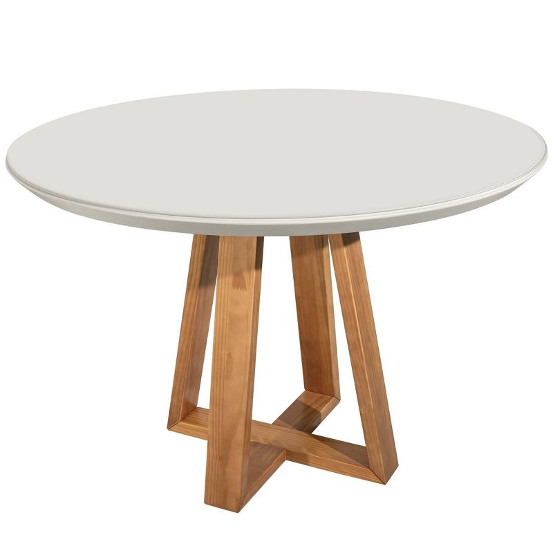 45.27" Duffy Round Dining Table Off White - Manhattan Comfort