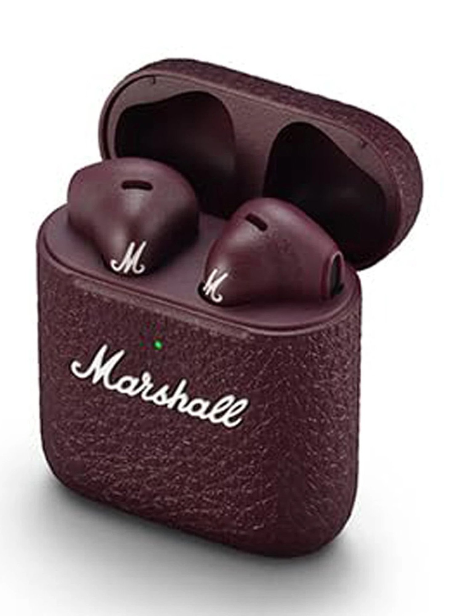 Marshall Minor III Bluetooth in-Ear Earbuds with 25 Hrs Playtime (Burgundy, True Wireless)