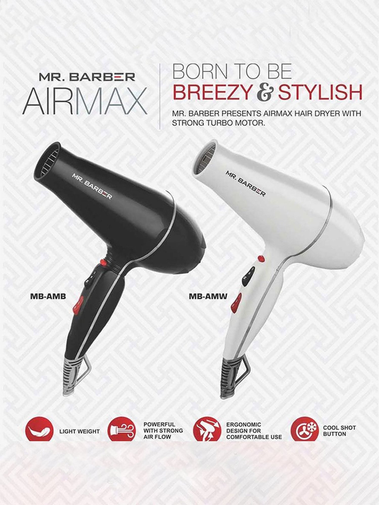 Nova Nv-1290 1000W Professional Hair Dryer