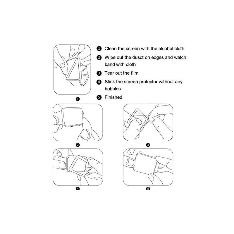 Screen Protector  Vivoactive 3, 2 Pack Tempered Glass Screen Protector  Vivoactive 3 Ultra Clear Scratch Resistant Anti-Bubble