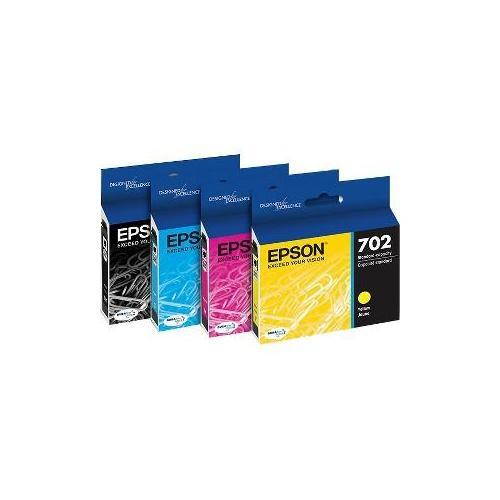 Epson Durabrite Ultra 702 Ink Cartridge - Black Cyan Magenta Yellow