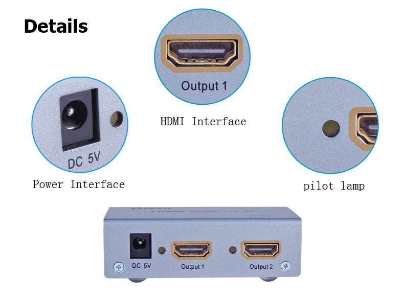 DTECH DT-7006 HDMI 1x2 Distribution Amplifier