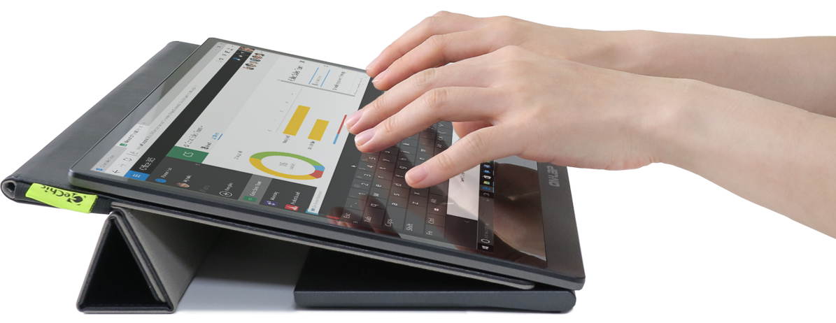 GeChic M505T / M505I Folding Sleeve(15A3) stand, smart cover, carrying case for portable monitor, laptop, anti-scratch screen protection