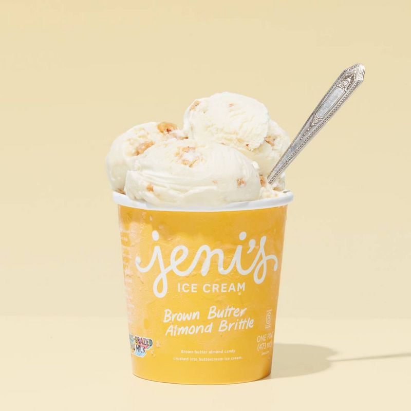 Jeni's Brown Butter Almond Brittle Ice Cream - 16oz