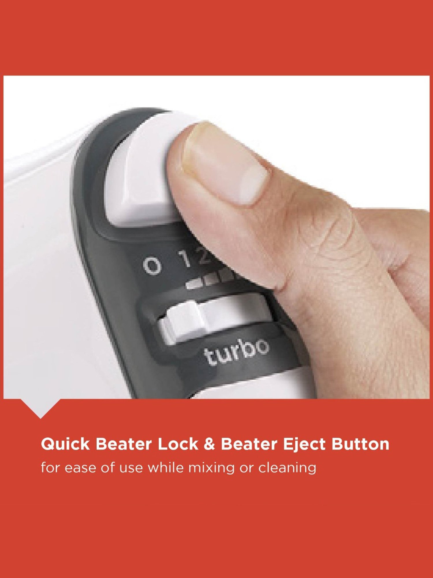 BLACK+DECKER M350 Hand Blender 300W with 5 Speed Turbo function (White & Grey)