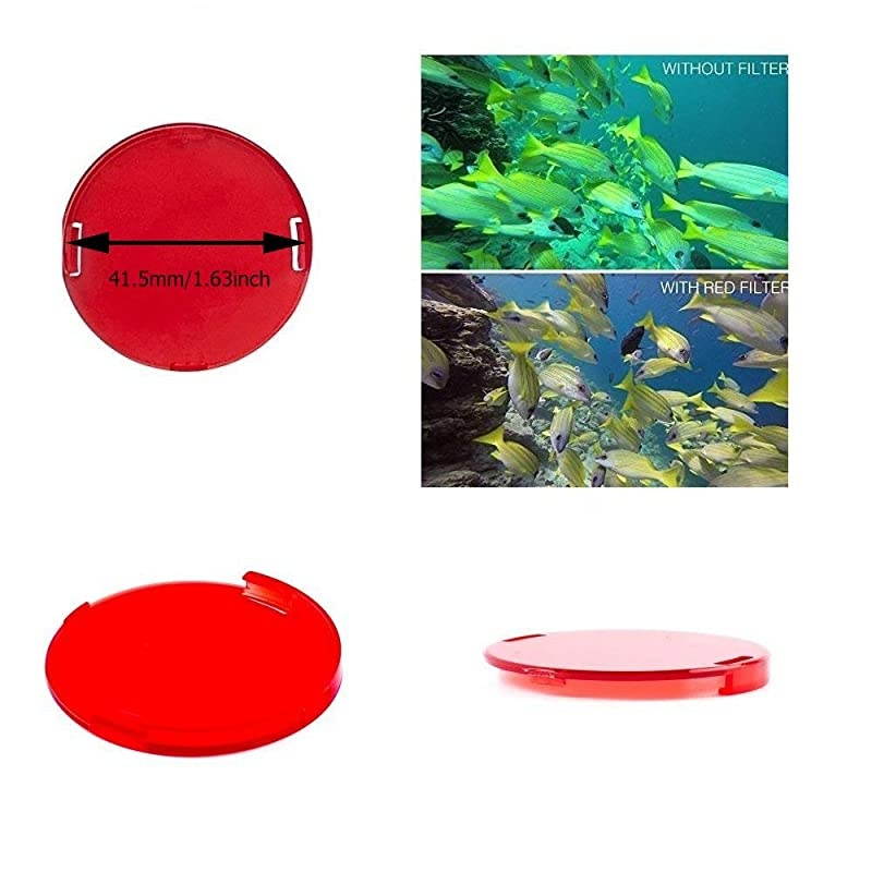 Waterproof Case Dive Housing Protective Underwater Dive Case Shell with 3 Pack Red Filter Compatible with AKASO EK7000EKEN H9RREMALIFITFORTDROGRACE WP350 Action Camera