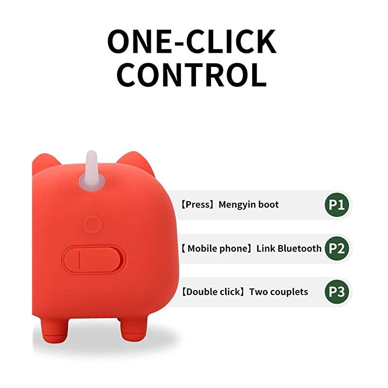 Cute Mini Bluetooth SpeakerAnimal Wireless Speaker with Powerful Rich RoomFilling Sound5W Audio DriverIPX5Builtin Mic for iPhoneiPadiPodSamsungHTCTabletsPortable Bluetooth Speaker
