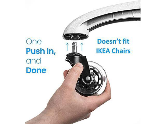 Rubber Chair Caster office chair wheel for hardwood floor and carpet a set of 5 replacement office chair cushions heavy duty office chair ball caster universal