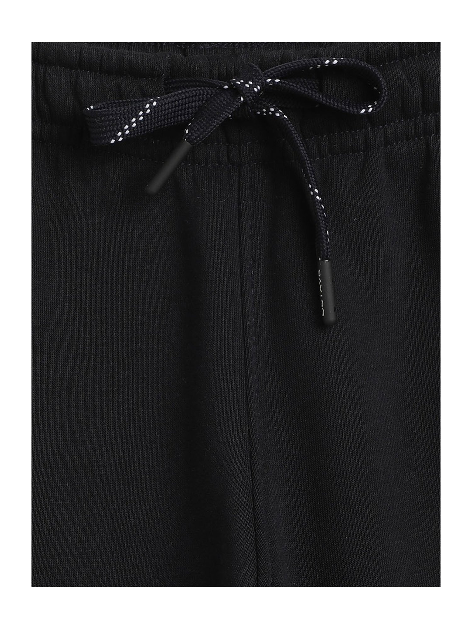 Octave Boys Black Solid Trackpants