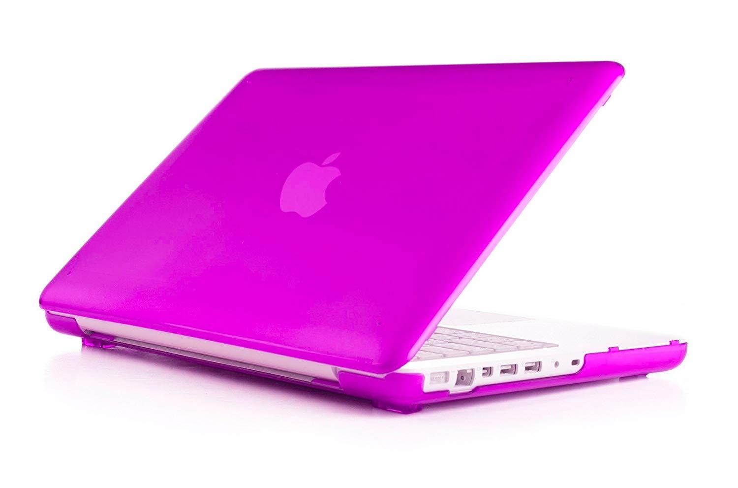 mCover Purple iPearl Hard Shell Cover Case + Free Keyboard Skin for Model A1342 White Unibody 13-inch MacBook (part No. MC207LL/A or MC516LL/A, released after Oct. 20, 2009)