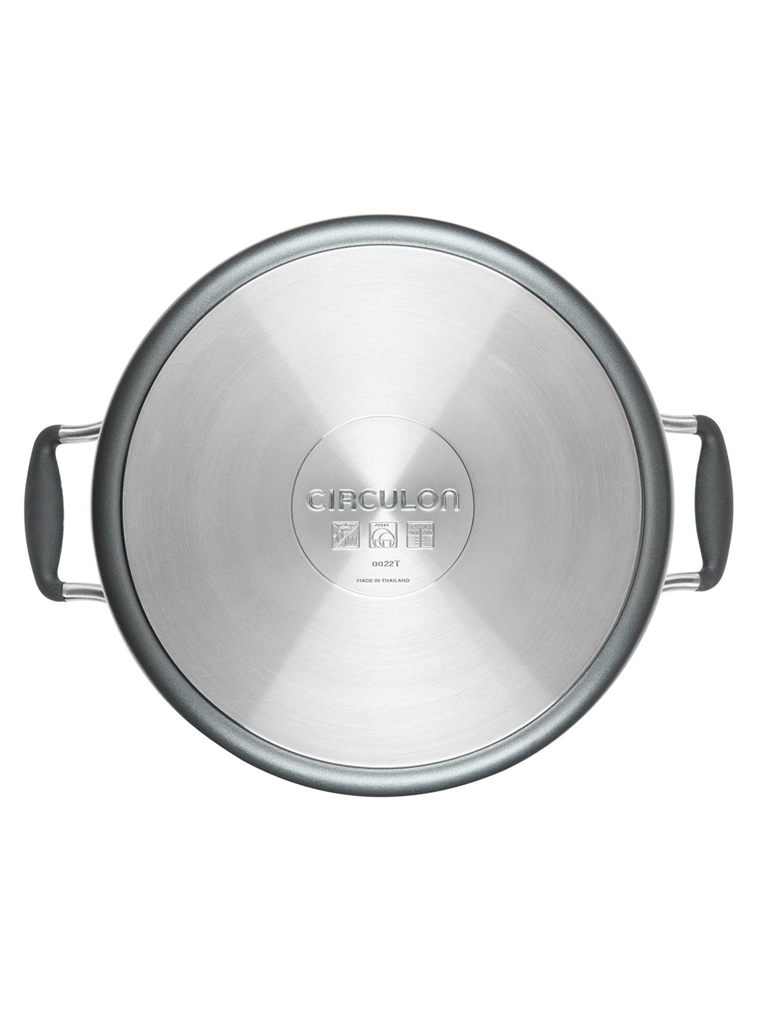 Meyer Circulon A1 Black Aluminium Stockpot with Lid