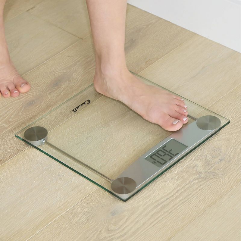 Digital Glass Bathroom Scale Clear - Escali