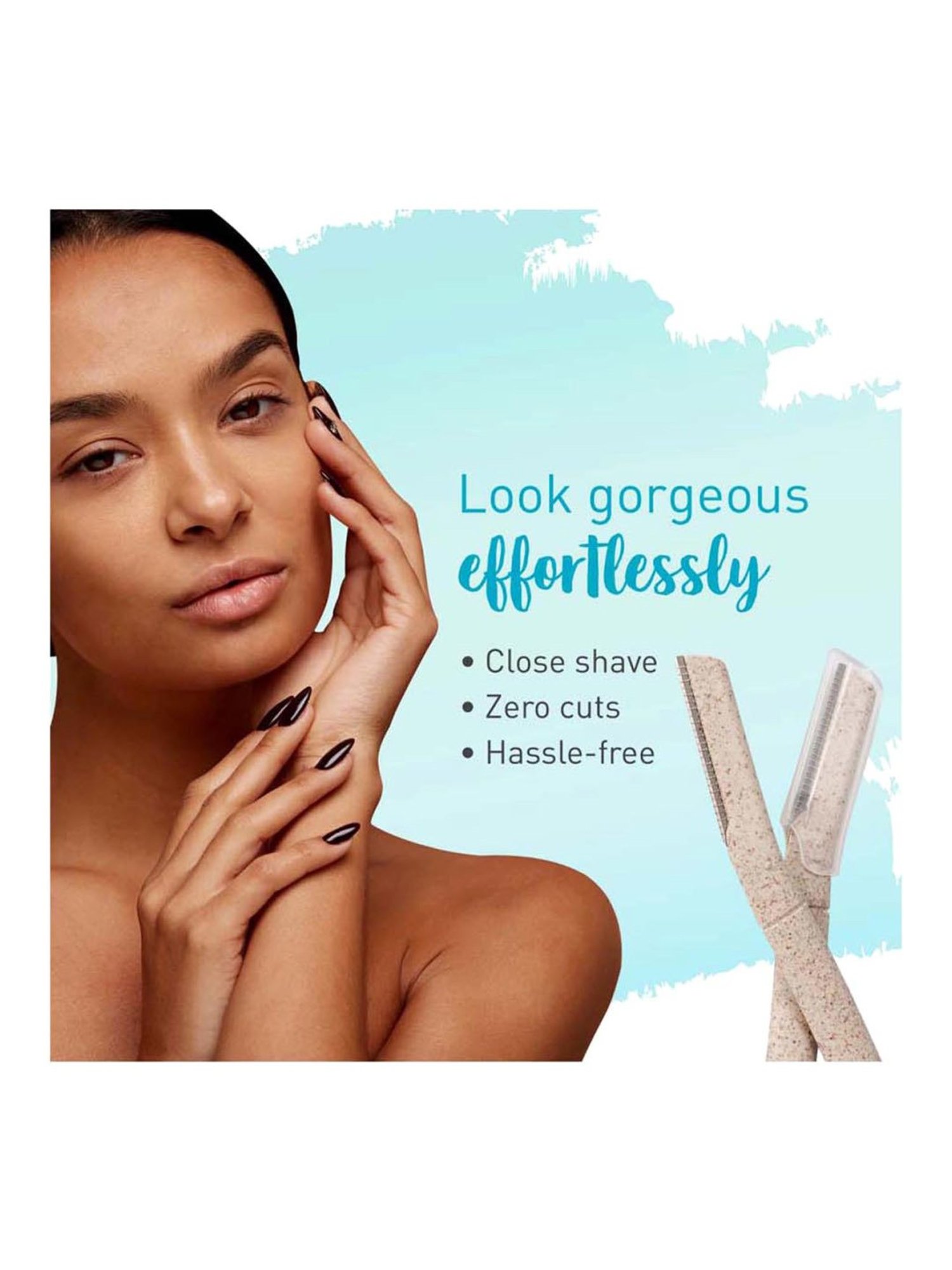 Sirona Anti Acne Face Serum with Reusable Eyebrow and Face Razor