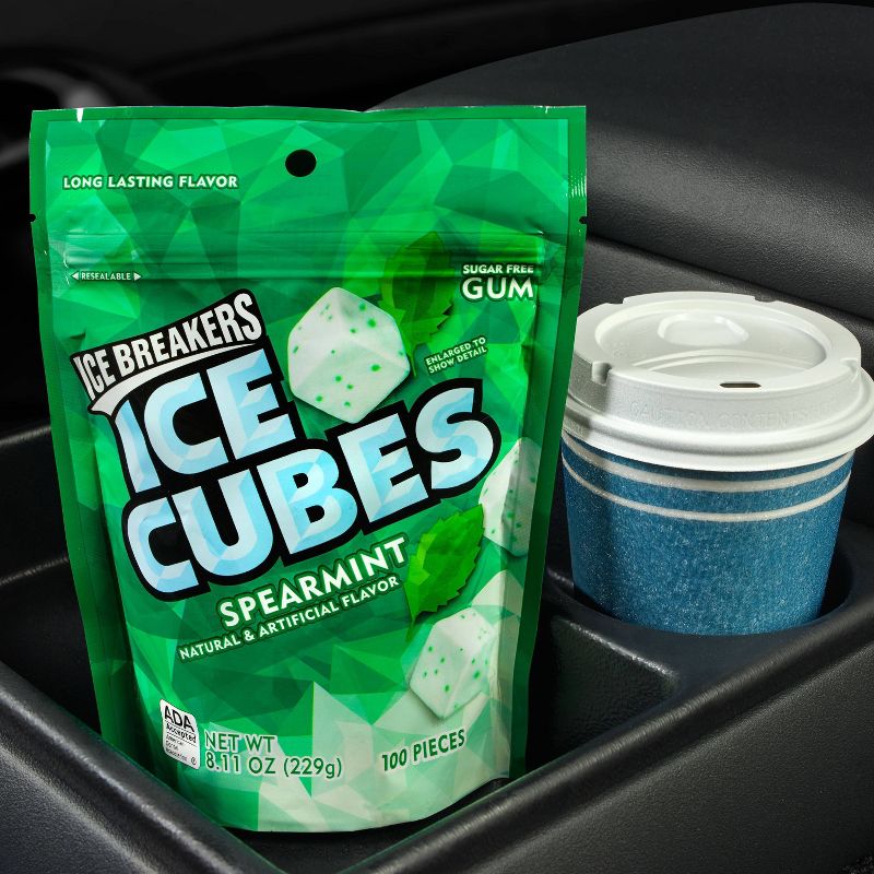 Ice Breakers Ice Cubes Spearmint Gum - 8.11oz/100ct