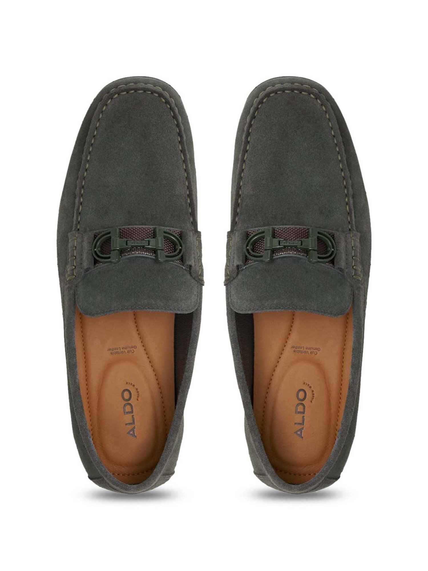 Aldo Men's Scuderiia Green Loafers