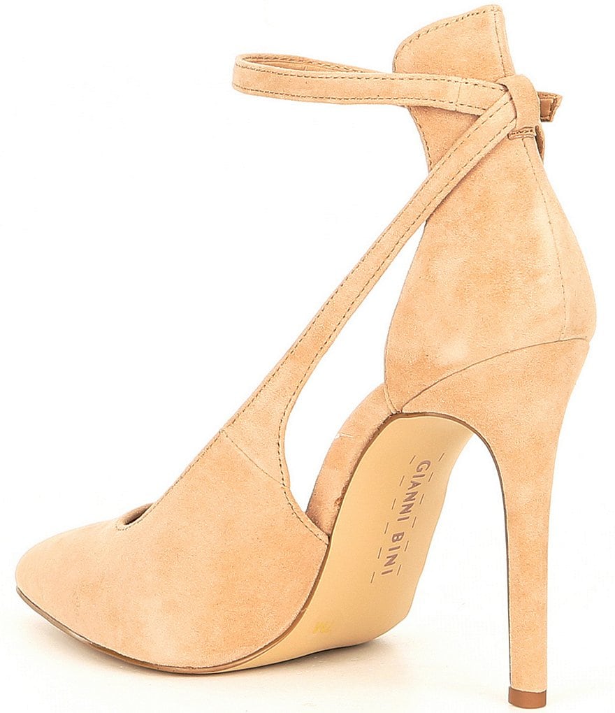 Gianni Bini Lulaa Suede Cut-Out Dress Pumps