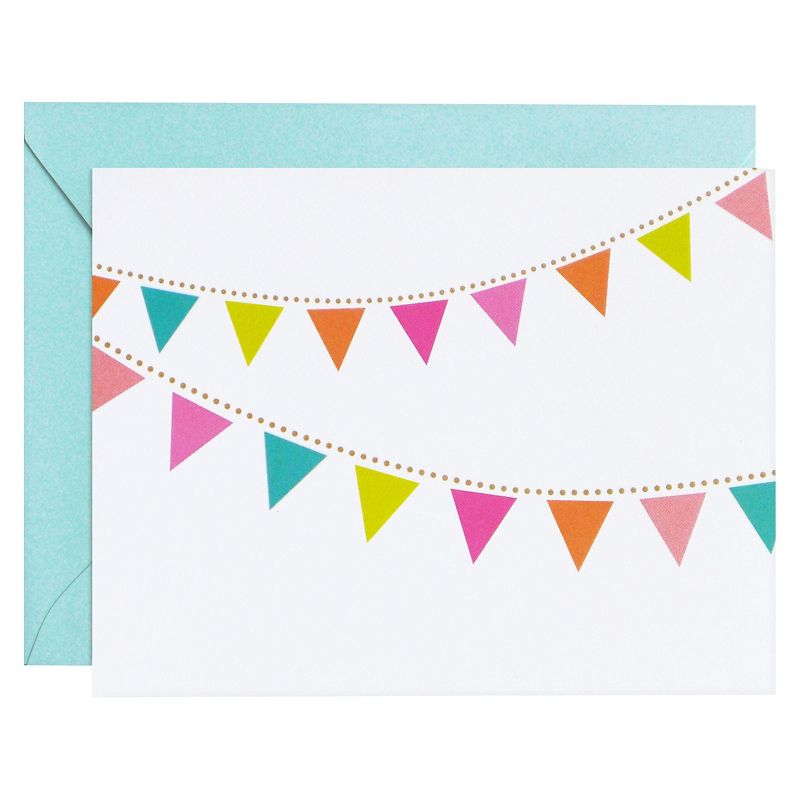 8ct Party Pennants Notecards