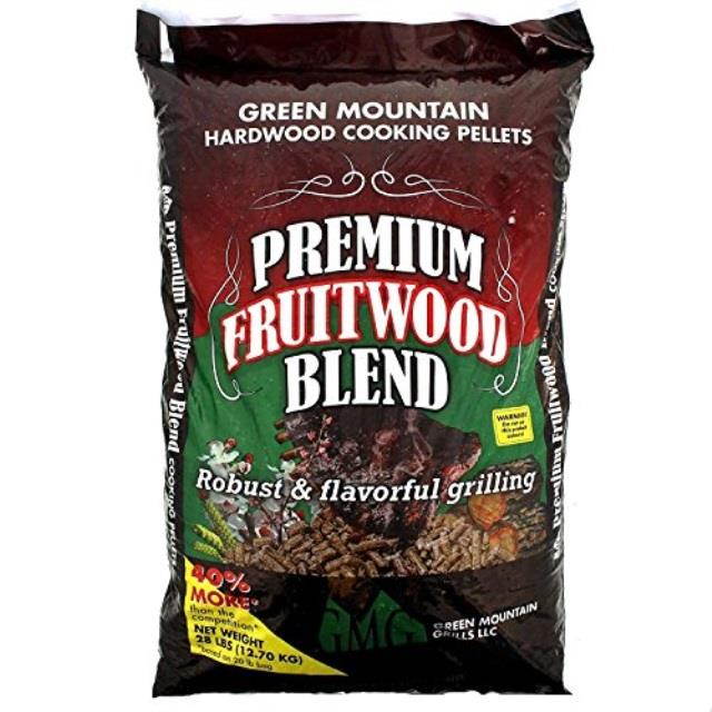 Green Mountain Grills Premium Fruitwood Pure Hardwood Grilling Cooking Pellets
