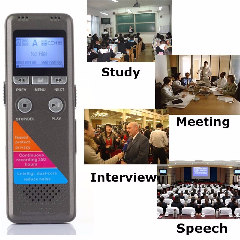 Mini USB Digital Voice Recorder Sound Micro Audio Device 8GB Portable Mp3 Player Dictaphone Meeting Learning Record