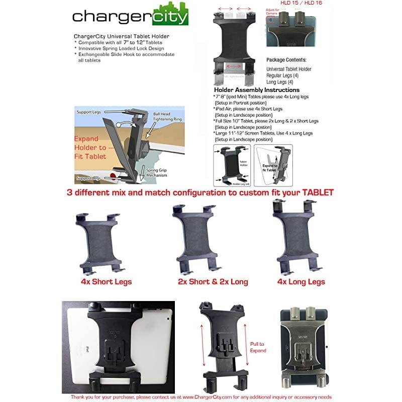 Heavy Duty 4-Way Adjust Aluminum Alloy Pole/Bar Cymbal Mic Microphone Stand Podium Tablet Holder Clamp Mount for iPad Pro Air Mini Samsung Galaxy Tab Surface Book Pro Google