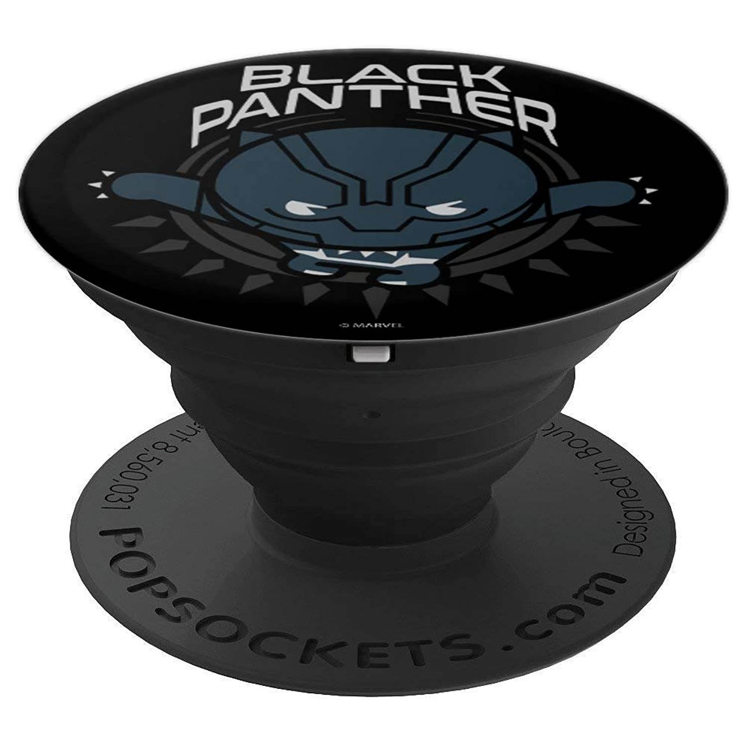 Marvel Black Panther Kawaii Portrait PopSockets Grip and Stand for Phones and Tablets