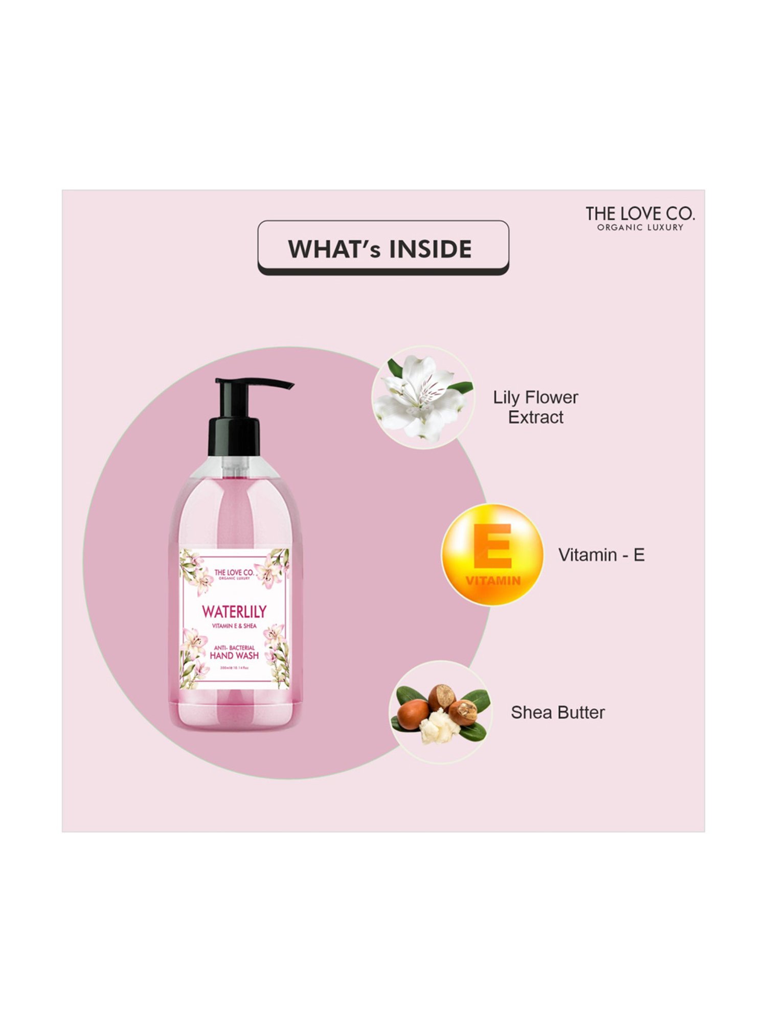 The Love Co Waterlily Hand Soap - 300 ml