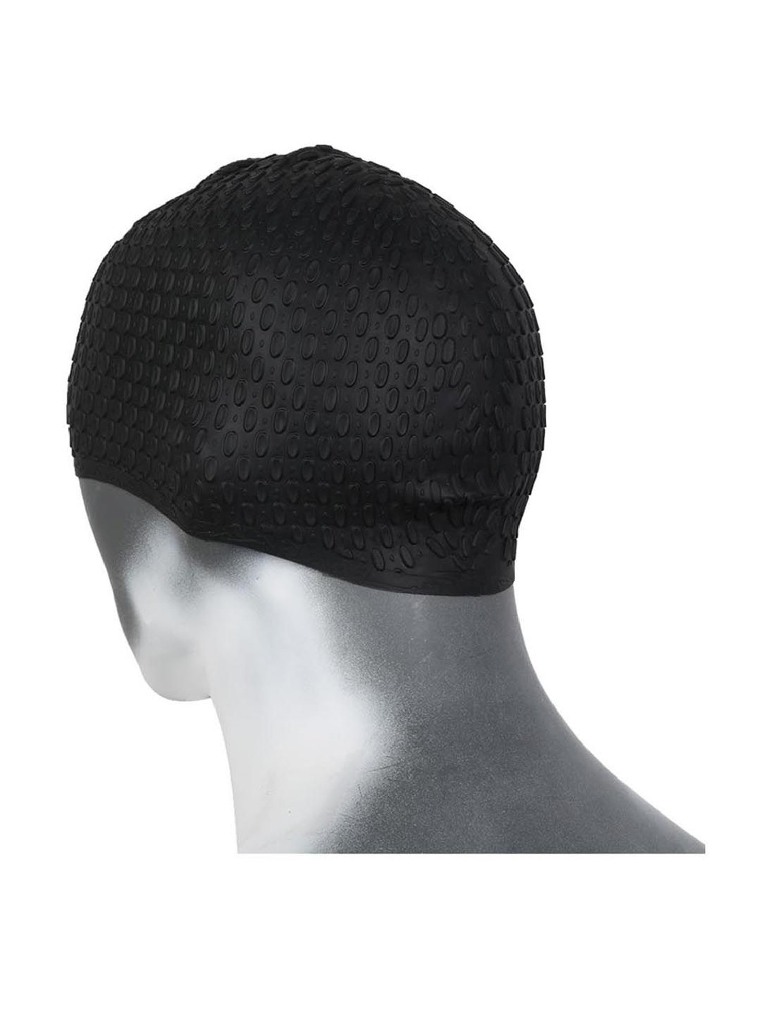 MagFit Black Bubble Swimming Cap