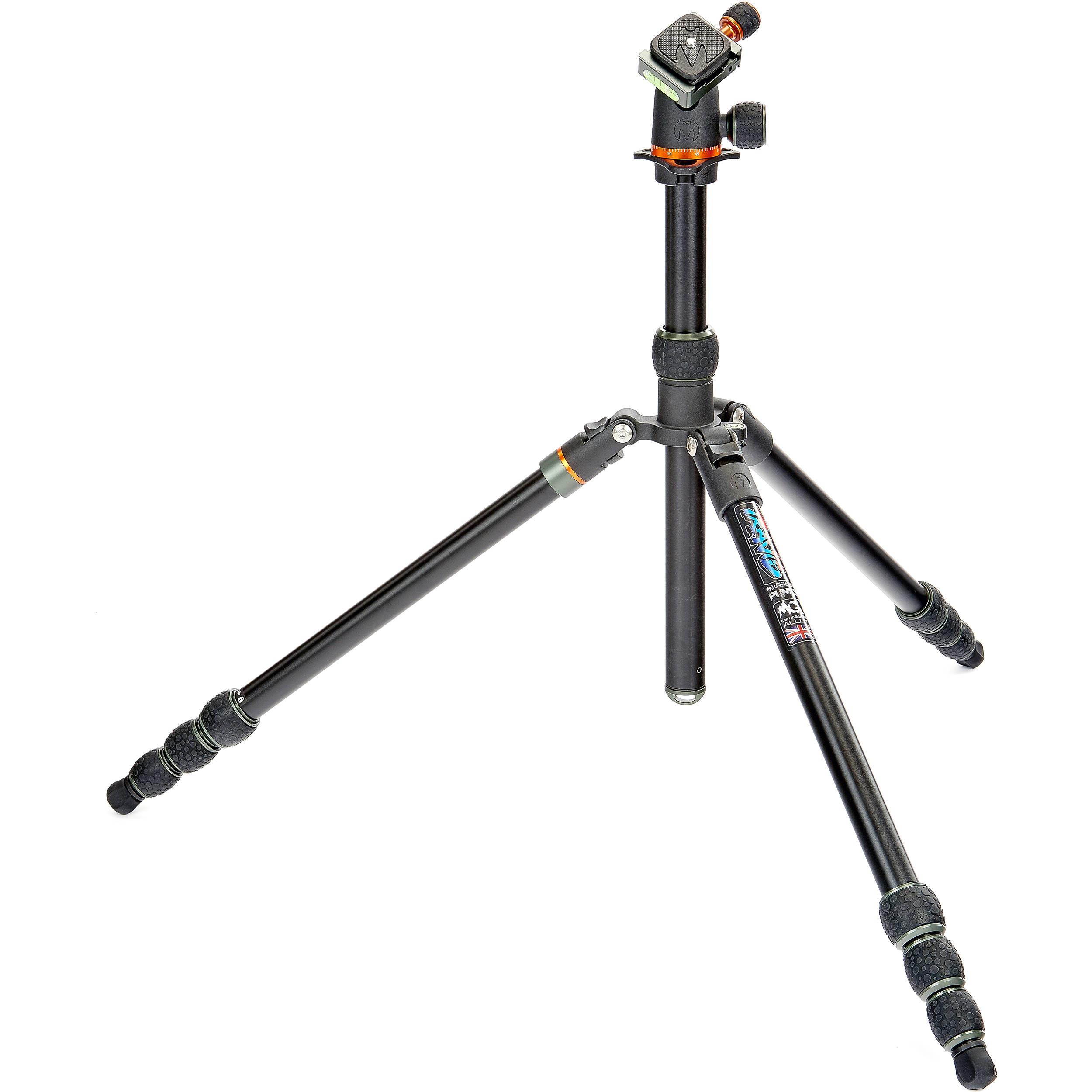 3 Legged Thing Travis Black Aluminum 4-Section Tripod with AirHed Neo Ballhead