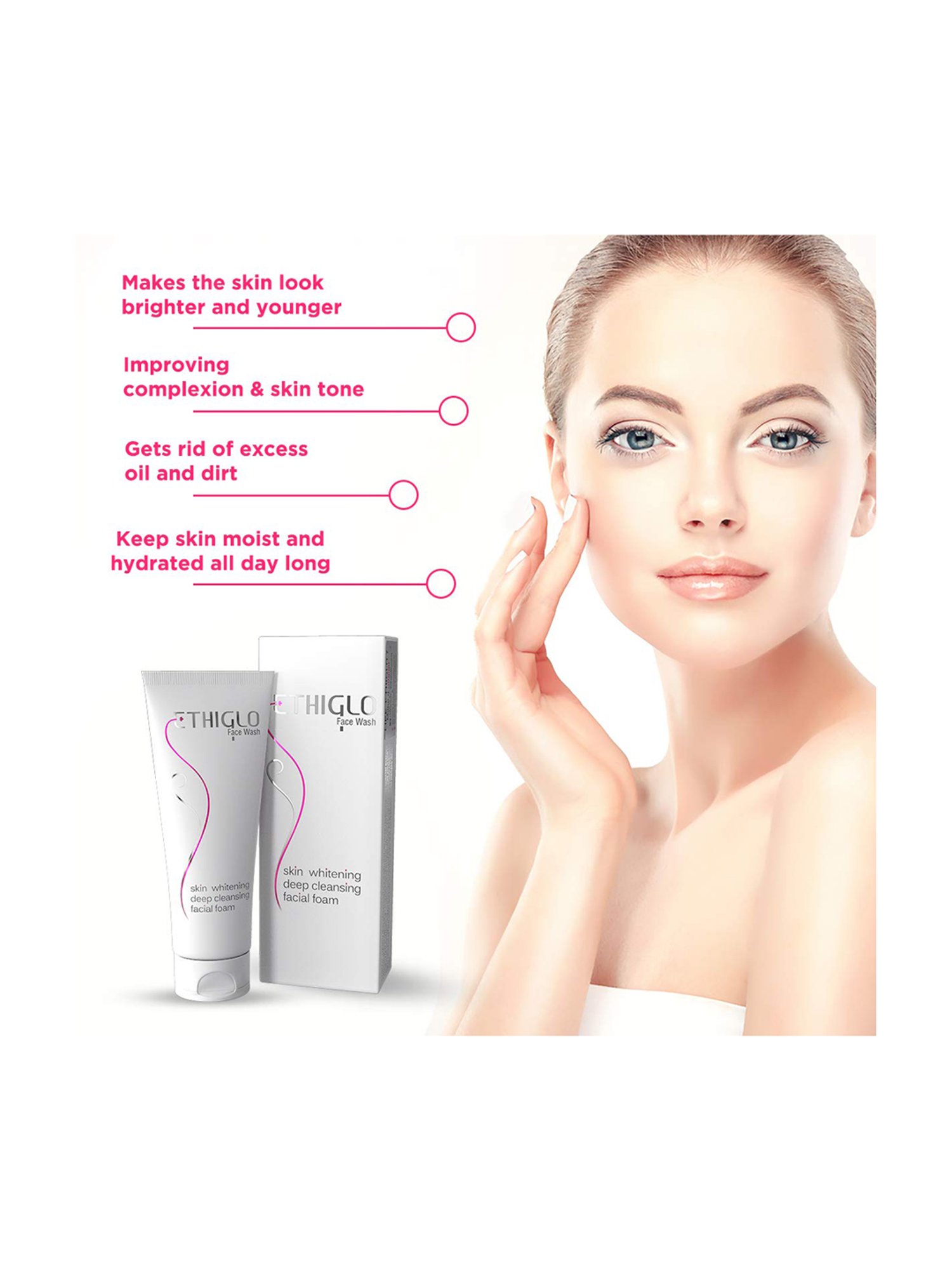 Ethiglo Skin Whitening Face Wash - Pack of 2 (200 ml Each)