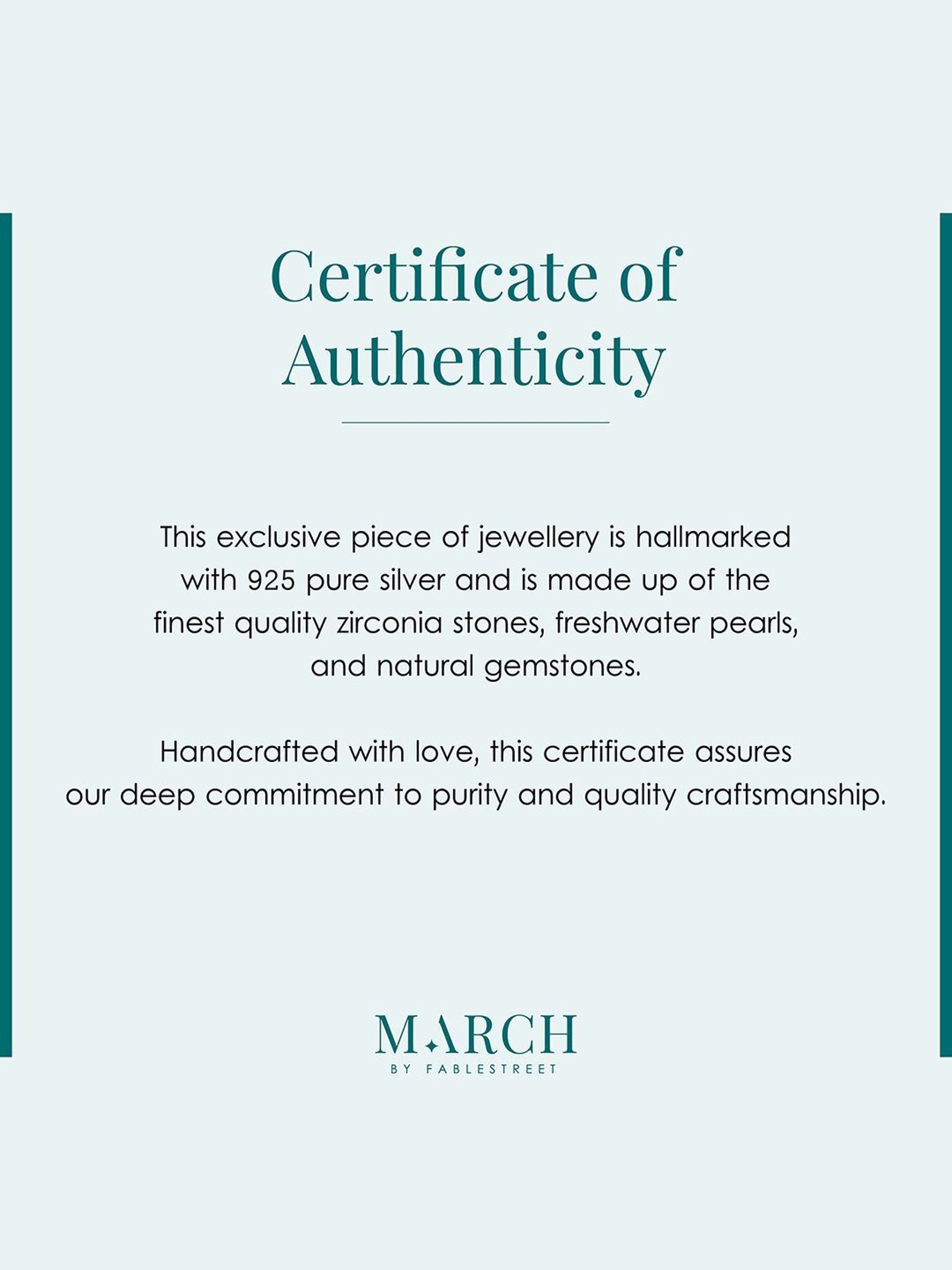 March by FableStreet 92.5 Sterling Silver Zircon Studded Heart Stud Earrings