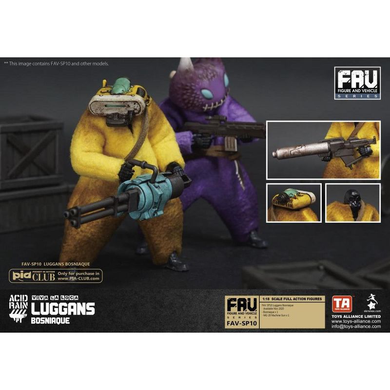 FAV-SP10 Bosniaque Viva La Loca Luggans 1:18 Scale | Acid Rain Fav Action figures