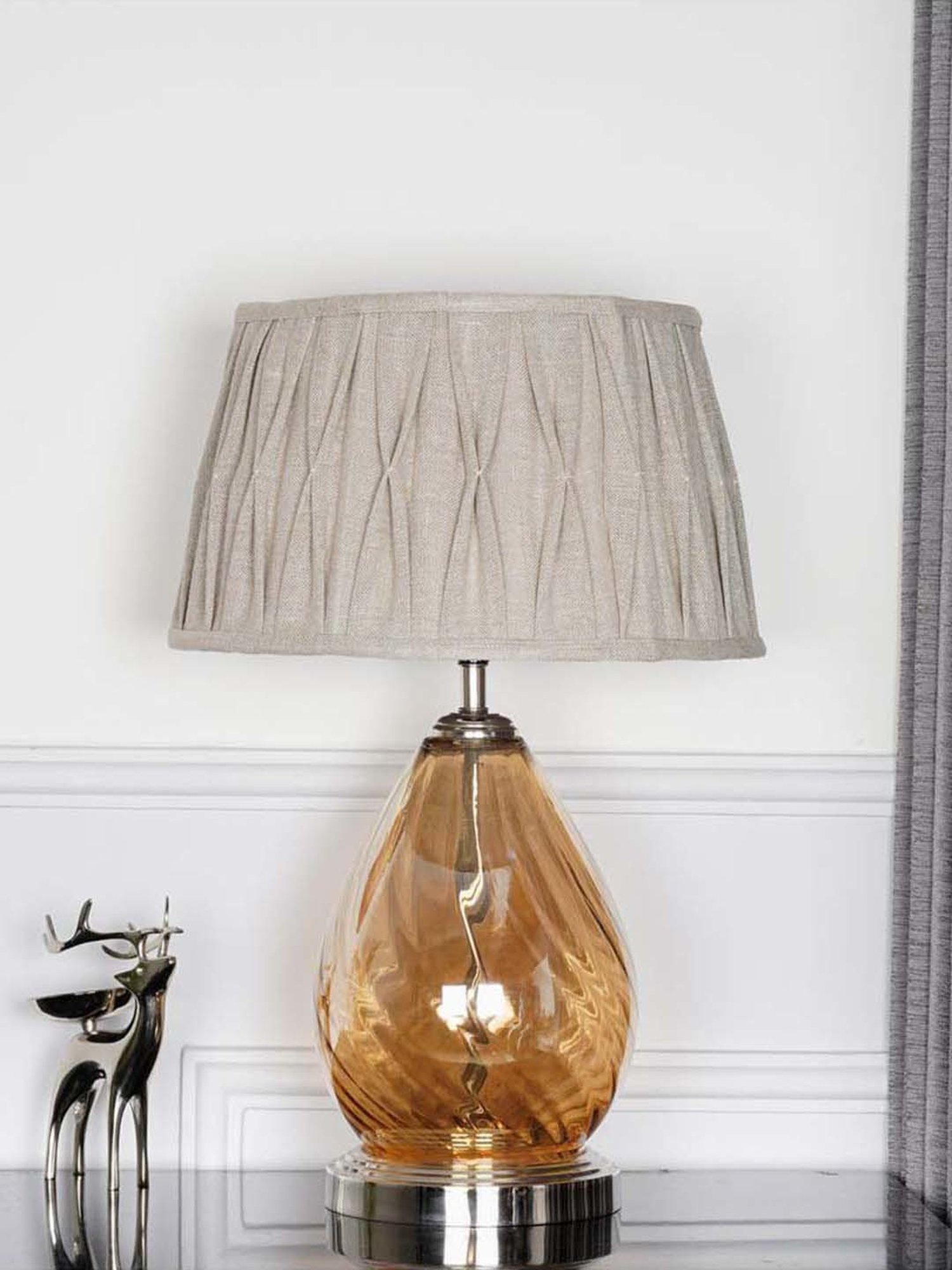 Kapoor E Illuminations Green Study Table Lamp - Set of 1