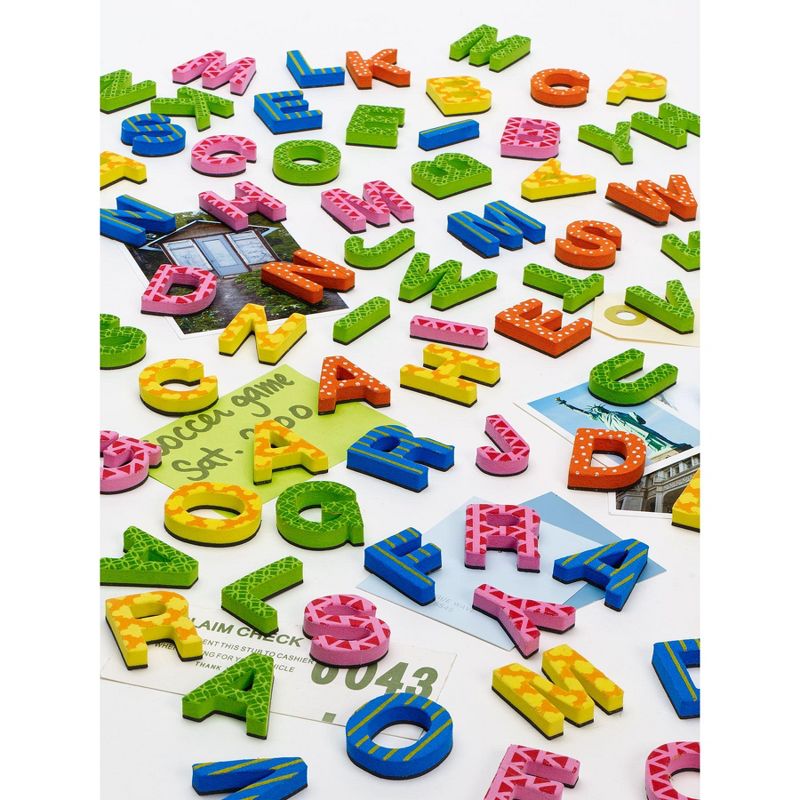 Design Ideas Magnetic Alphabet Letters &ndash; 90 Colorful Foam Letters, 0.8&rdquo; x 0.2&rdquo; 1&rdquo;