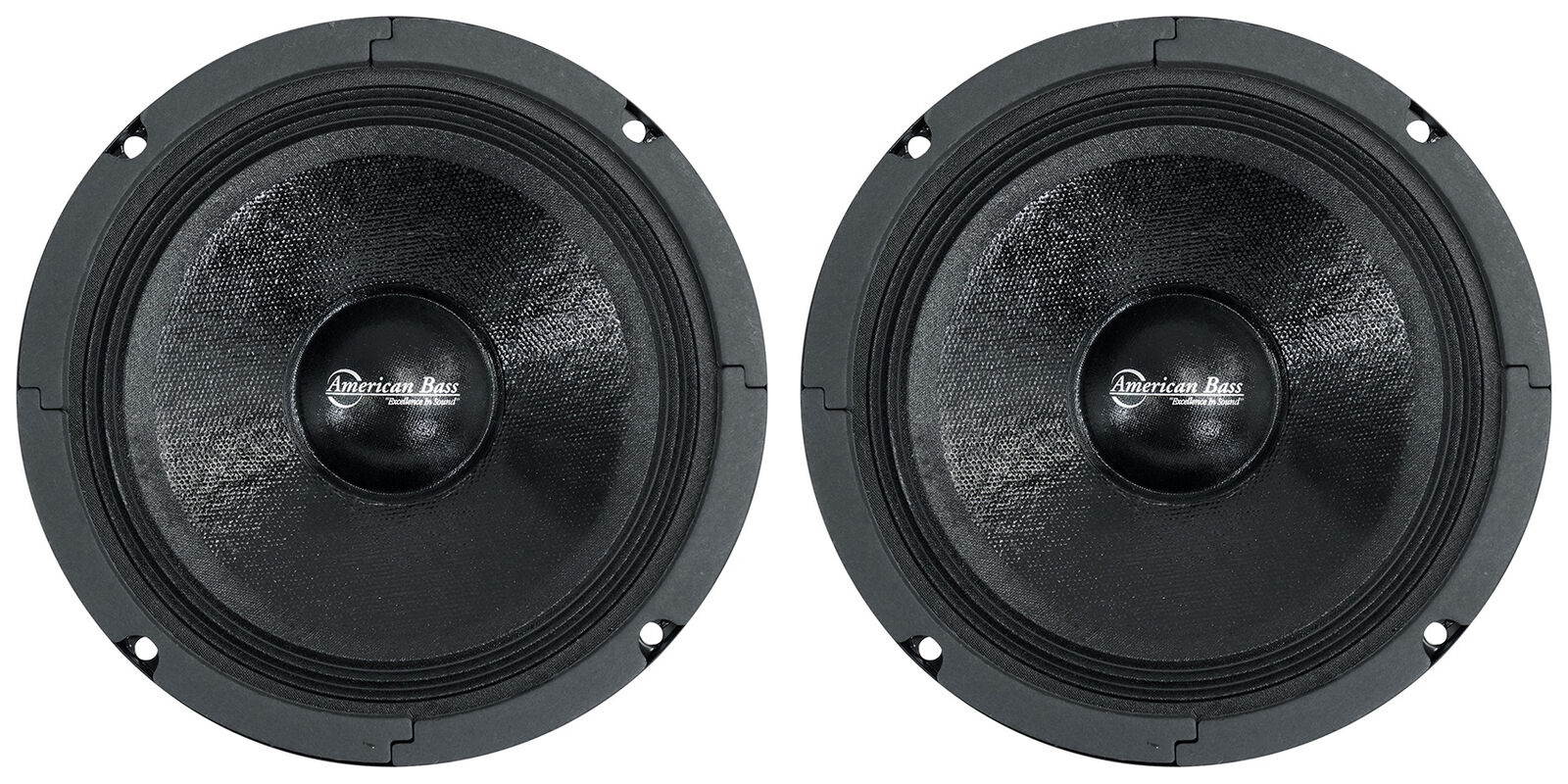 2   SQ65CB-X 6.5" Midrange Car Audio Speakers 300W Max 8 Ohm Midbass