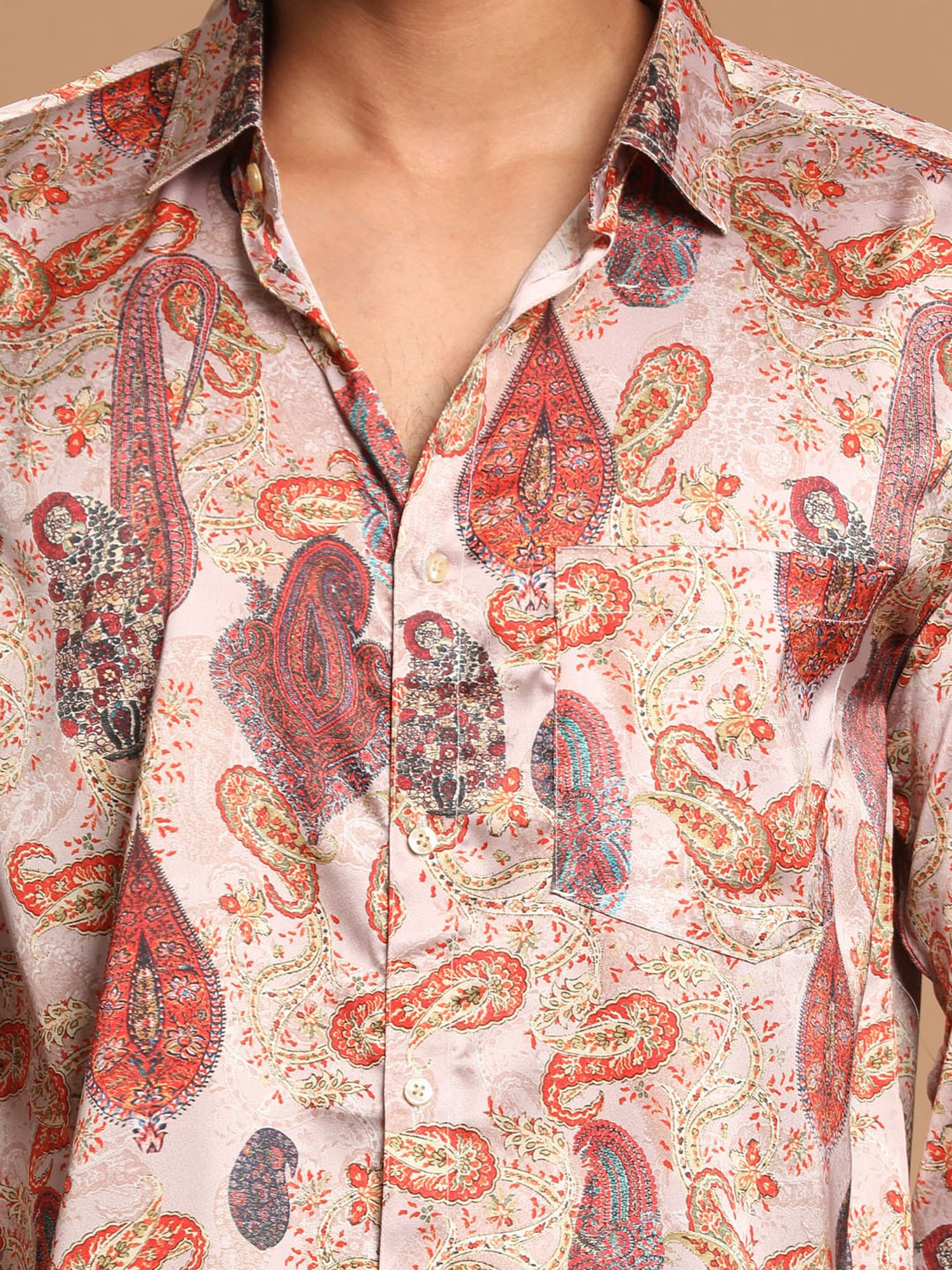 VASTRAMAY Multicolor Regular Fit Printed Shirt