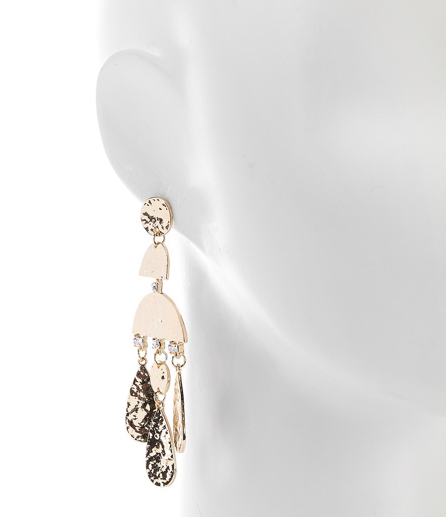 Natasha Accessories Geo Chandelier Earrings